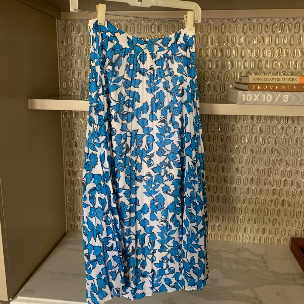 Pleated Floral Whistles Skirt